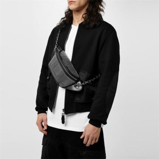 ALEXANDER MCQUEEN Alex Biker Bumbag Sn42 Unisex Black  for sale