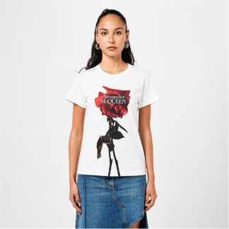 ALEXANDER MCQUEEN Alex Cut And Sew Ld43 Women White  for sale