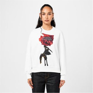 ALEXANDER MCQUEEN Alex Cut And Sew Ld43 Women White  for sale