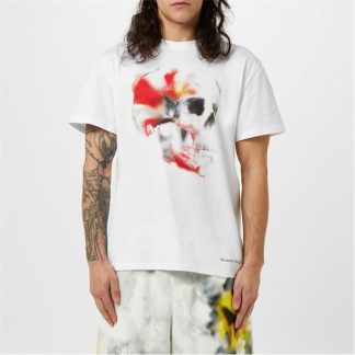 ALEXANDER MCQUEEN Alex Floral T-shirt Sn42 Men White/Red  for sale