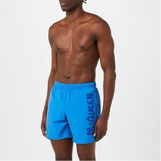 ALEXANDER MCQUEEN Alex Graffiti Swim Sn34 Men Blue  for sale