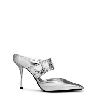 ALEXANDER MCQUEEN Alex High Heel Ld33 Women Silver/Silver  for sale