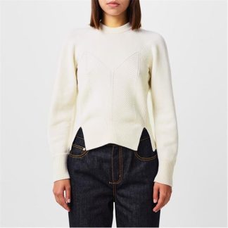 ALEXANDER MCQUEEN Alex Knitwear Ld43 Women Jumpers IVORY for sale