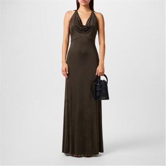 ALEXANDER MCQUEEN Alex Maxi Drs Ld43 Women Ebony  for sale