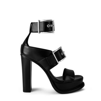 ALEXANDER MCQUEEN Alex Sandal Ld33 Women Black/Silver  for sale