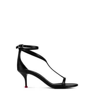 ALEXANDER MCQUEEN Alex Sandal Leath  Ld43 Women Blk/Red  for sale