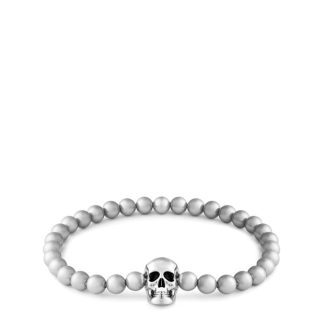 ALEXANDER MCQUEEN Alex Skull Bead Brcl Sn42 Unisex Silver/Pearl  for sale