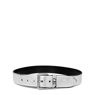 ALEXANDER MCQUEEN Alex Skull Loop Belt Sn44 Unisex Silver  for sale