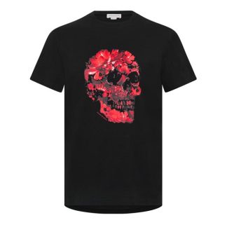 ALEXANDER MCQUEEN Alex T-Shirt Sn44 Men Black/Red  for sale