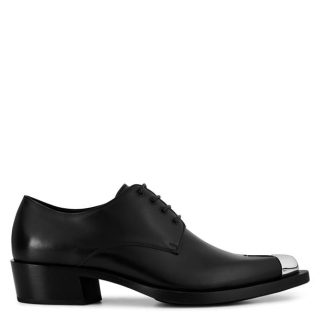 ALEXANDER MCQUEEN Alex Toe Cap Derby Sn05 Men Blk/Silver 1081  for sale