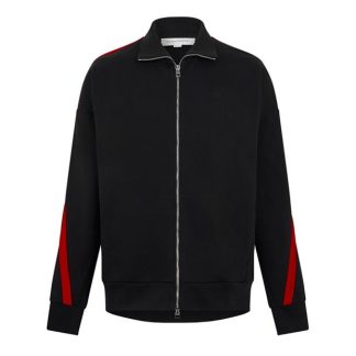 ALEXANDER MCQUEEN Alex Twist Track Top Sn44 Men Black/Red  for sale