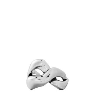 ALEXANDER MCQUEEN Alex Twisted Cuff Ld41 Women Silver  for sale