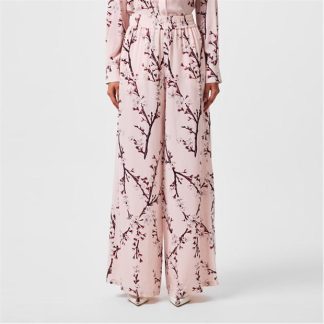 ALEXANDER MCQUEEN Alex Wide Leg Pant Ld43 Women Cherry Blossom  for sale