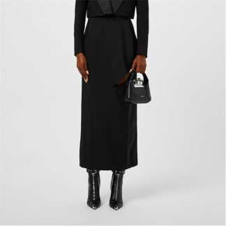 ALEXANDER MCQUEEN Alex Wool Skirt Ld33 Women Black  for sale