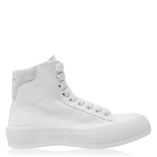 ALEXANDER MCQUEEN Alexander Mcqueen Plimsolls High Top Women High Tops Wht/Wht 9000 for sale