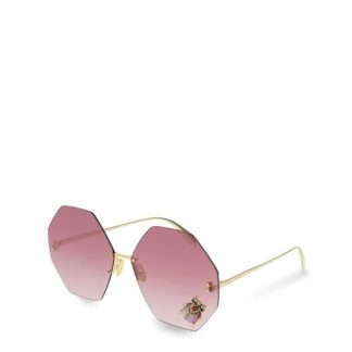 ALEXANDER MCQUEEN Alexander Mcqueen Sunglasses Am0208s Women Gold  for sale