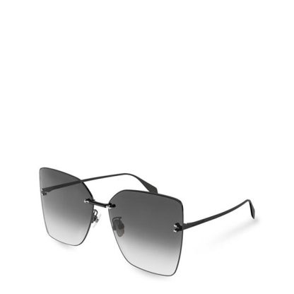 ALEXANDER MCQUEEN Alexander Mcqueen Sunglasses Am0342s Women Hexagon Sunglasses RUTHENIUM for sale