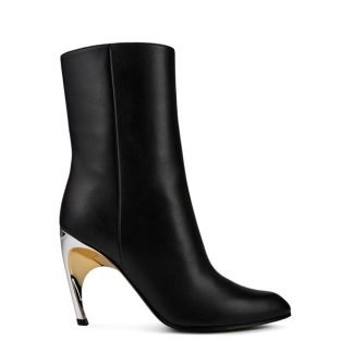 ALEXANDER MCQUEEN Armadillo Ankle Boot Women Blk/Slvr/Gld  for sale