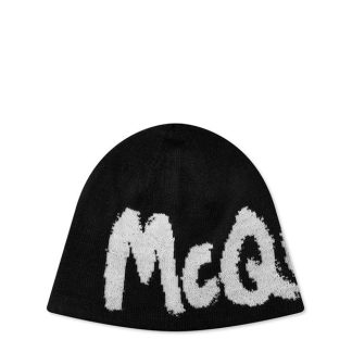 ALEXANDER MCQUEEN Beanie Unisex Black 1078  for sale