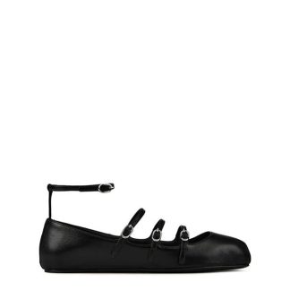 ALEXANDER MCQUEEN Buckled Ballet Pumps Women Black  for sale