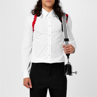 ALEXANDER MCQUEEN Charm Harness Shirt Men White  for sale