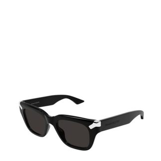 ALEXANDER MCQUEEN Contrasting Hinge Sunglasses Unisex Black/Grey  for sale