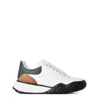 ALEXANDER MCQUEEN Court Trainers Men Chunky Trainers Wht/Grn 8850 for sale