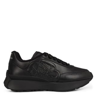 ALEXANDER MCQUEEN Crest Runner Sneakers Men Runners Blk/Blk 1000 for sale