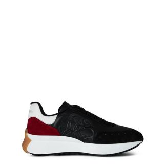 ALEXANDER MCQUEEN Crest Runner Sneakers Men Runners Blk/Wht 1697 for sale