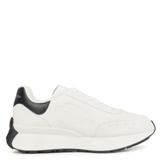 ALEXANDER MCQUEEN Crest Runner Sneakers Men Runners White/Black for sale