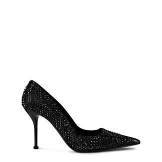 ALEXANDER MCQUEEN Crystal Punk Pumps Women Black Crystal  for sale