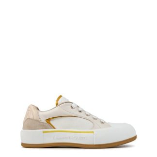 ALEXANDER MCQUEEN Deck Sneakers Men Chunky Trainers White/Yellow for sale