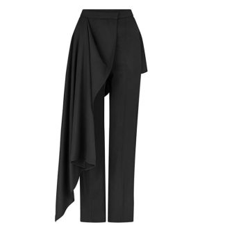 ALEXANDER MCQUEEN Drape Trousers Women Black 1000  for sale