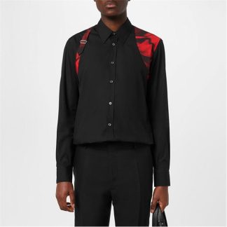 ALEXANDER MCQUEEN Harness Shirt Men Black  for sale