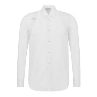 ALEXANDER MCQUEEN Harness Shirt Men Opt White  for sale