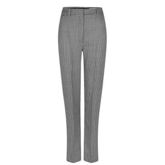 ALEXANDER MCQUEEN Houndstooth Tailored Trousers Women Blk/Wht 1080  for sale