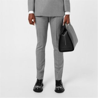 ALEXANDER MCQUEEN Houndstooth Trousers Men Grey  for sale