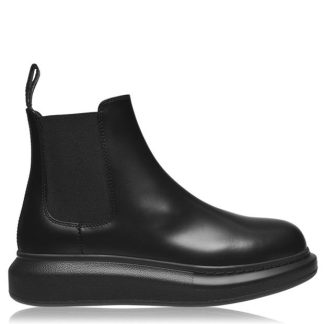 ALEXANDER MCQUEEN Hybrid Boots Women Chelsea Boots Black 1000 for sale