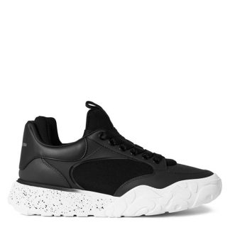 ALEXANDER MCQUEEN Hybrid Court Sneakers Men Chunky Trainers Blk/Wht 1558 for sale