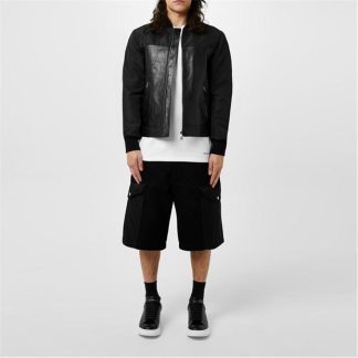 ALEXANDER MCQUEEN Hybrid Denim Shorts Men Black  for sale