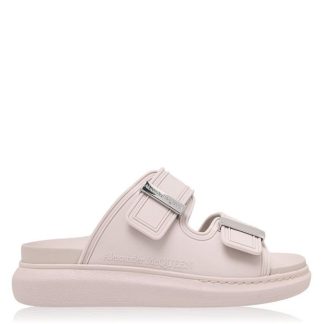 ALEXANDER MCQUEEN Hybrid Rubber Sliders Women Pool Shoes Tea Rose 6833 for sale