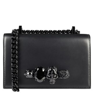 ALEXANDER MCQUEEN Jewel Knuckleduster Crossbody Bag Women Crossbody Bags Blk/Blk 1000 for sale