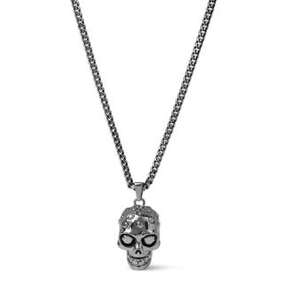 ALEXANDER MCQUEEN Jewel Skull Necklace Unisex Silver  for sale