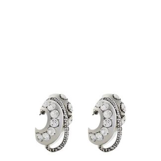 ALEXANDER MCQUEEN Jewelled Accumulation Earring In Antique Silver Women Light Silver  for sale