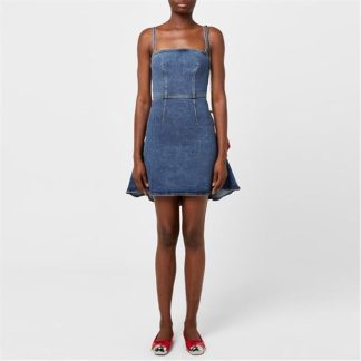 ALEXANDER MCQUEEN Kickback Denim Dress Women Denim  for sale