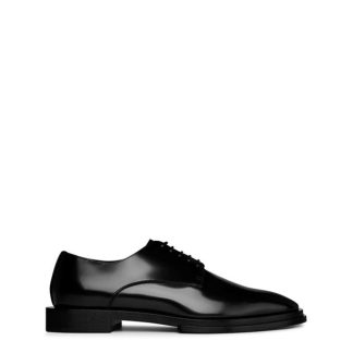 ALEXANDER MCQUEEN Leather Derby Shoes Men Black/Silver  for sale