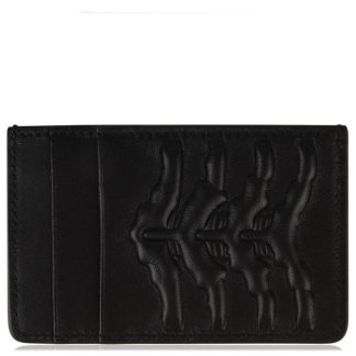 ALEXANDER MCQUEEN Logo Card Holder Unisex Black 1000  for sale