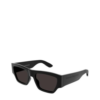 ALEXANDER MCQUEEN Logo Sunglasses Unisex Black/Grey  for sale