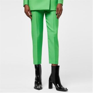 ALEXANDER MCQUEEN Long Cigarette Trousers Women Acid Green 3024  for sale