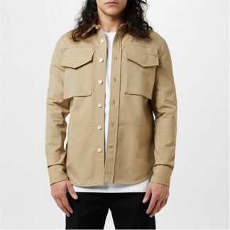 ALEXANDER MCQUEEN Military Pocket Shirt Men Beige  for sale